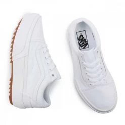 VANS OLD SKOOL STACKED DONNA Bianco -Offerta Economica Novità vans vn0a4u15l5r old skool stacked donna tutte sneaker donna 044607001 l5r 4