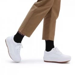 VANS OLD SKOOL STACKED DONNA Bianco -Offerta Economica Novità vans vn0a4u15l5r old skool stacked donna tutte sneaker donna 044607001 l5r 5