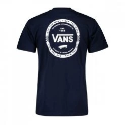 VANS T-SHIRT LOGO CHECK Blu -Offerta Economica Novità vans vn0a7plunvy t shirt logo check street style uomo 044760801 nvy 2