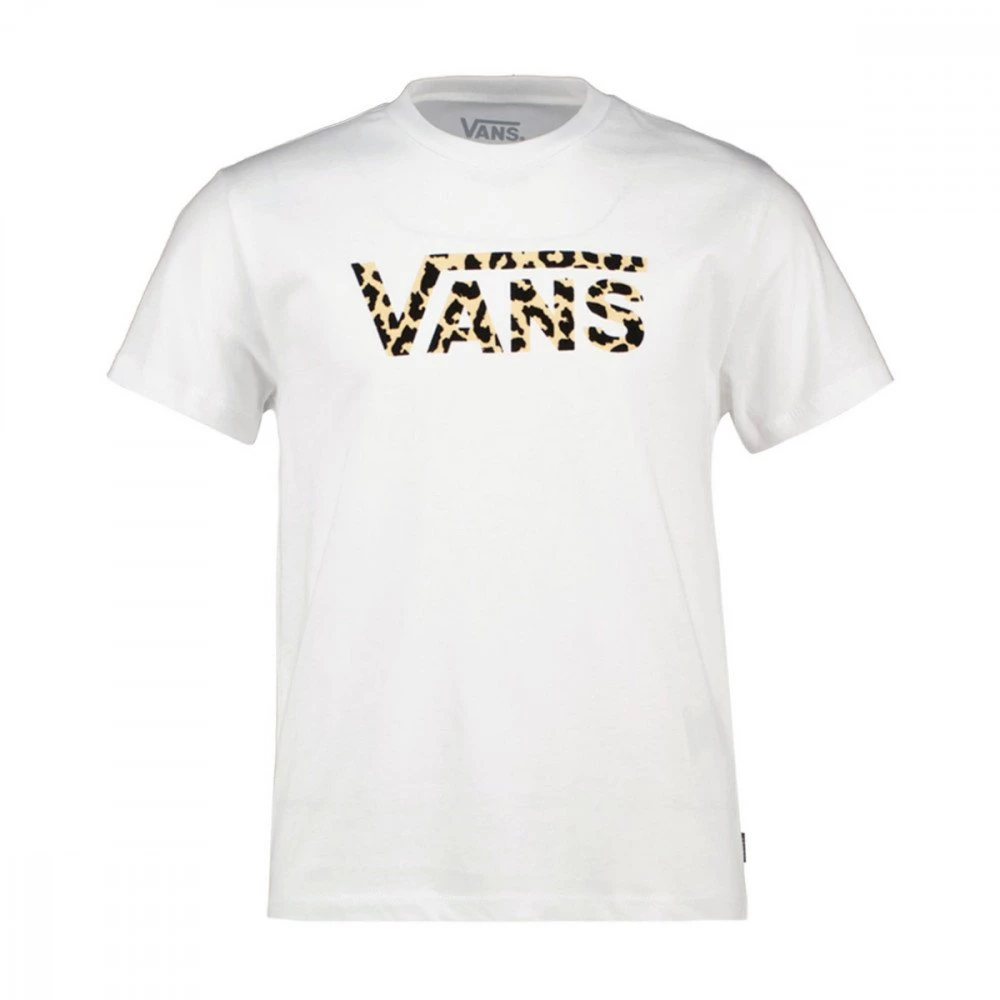 VANS T-SHIRT LEOPARD FLYING BAMBINA Bianco 3 VANS T-SHIRT LEOPARD FLYING BAMBINA Bianco