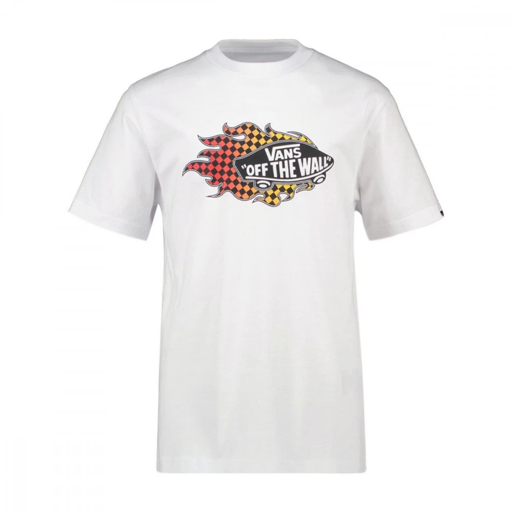 VANS T-SHIRT FLAME BAMBINO Bianco 3 VANS T-SHIRT FLAME BAMBINO Bianco