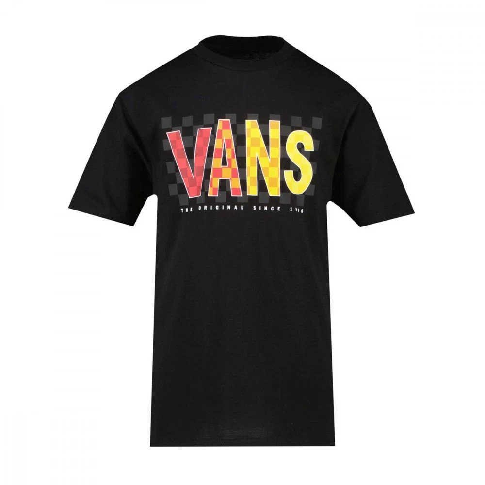 VANS T-SHIRT CHECKS BAMBINO Nero 3 VANS T-SHIRT CHECKS BAMBINO Nero