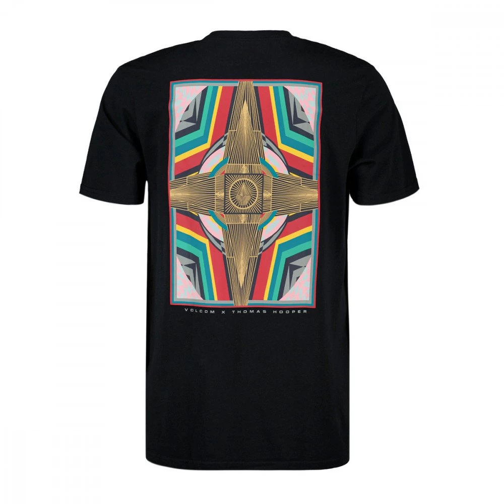 VOLCOM T-SHIRT HOOPER FA GLIMMER Nero 4 VOLCOM T-SHIRT HOOPER FA GLIMMER Nero - immagine 2