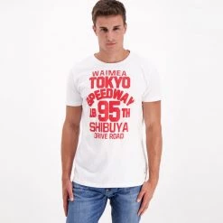 WAIMEA T-SHIRT TOKYO Bianco -Offerta Economica Novità waimea 4851011 t shirt tokyo casual uomo 038147501 376 2