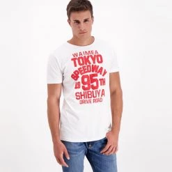 WAIMEA T-SHIRT TOKYO Bianco -Offerta Economica Novità waimea 4851011 t shirt tokyo casual uomo 038147501 376 3