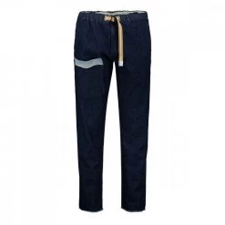 WHITE SAND PANTALONI CHINO IN DENIM CON TASCA Blu