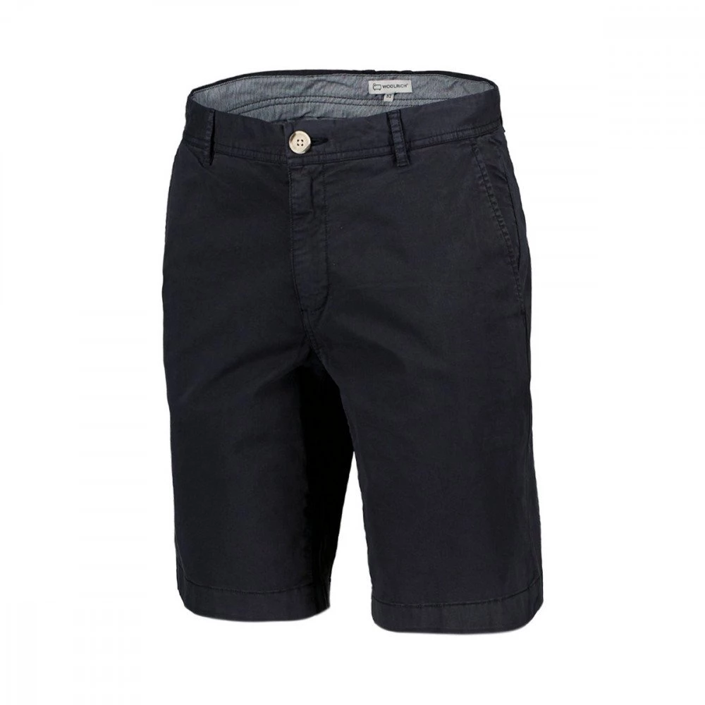 WOOLRICH BERMUDA CLASSIC CHINO Blu 4 WOOLRICH BERMUDA CLASSIC CHINO Blu - immagine 2