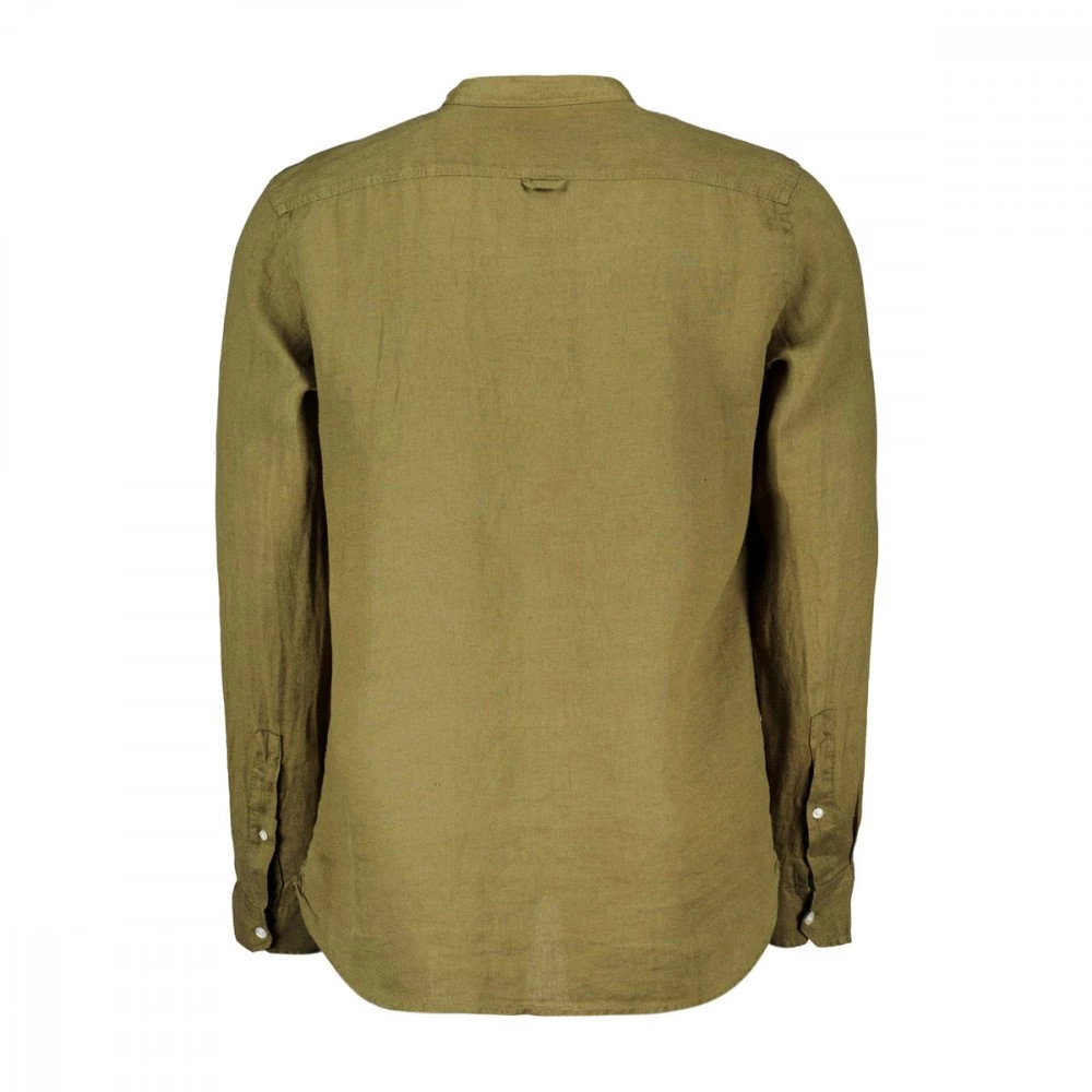 WOOLRICH CAMICIA IN LINO COLLO COREANA Verde 4 WOOLRICH CAMICIA IN LINO COLLO COREANA Verde - immagine 2