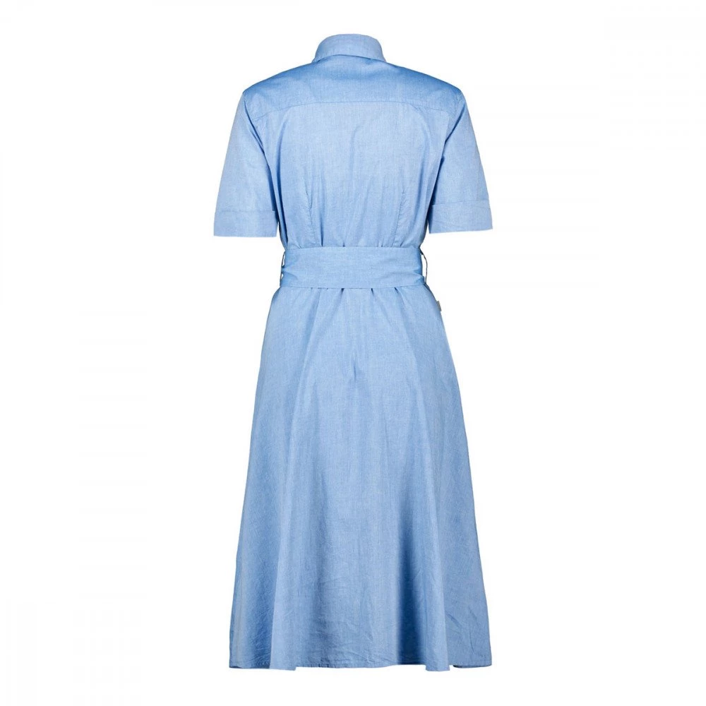 WOOLRICH ABITO CHEMISIER IN CHAMBRAY DONNA Azzurro 4 WOOLRICH ABITO CHEMISIER IN CHAMBRAY DONNA Azzurro - immagine 2