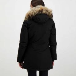WOOLRICH ARCTIC PARKA RACCOON DONNA -Offerta Economica Novità woolrich cfwwou0538frut0001 arctic parka raccoon donna giacconi donna 043913201 blk 4