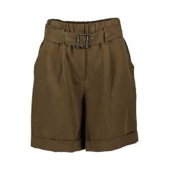 WOOLRICH BERMUDA OUTDOOR VISCOSA LINO DONNA Verde