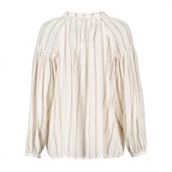 WOOLRICH BLUSA FLUID STRIPE LINO VISCOSA DONNA Bianco 5 WOOLRICH BLUSA FLUID STRIPE LINO VISCOSA DONNA Bianco -Offerta Economica Novità woolrich cfwwsi0130frut2942 blusa fluid stripes lino viscosa donna casual donna 044676301 8679 2